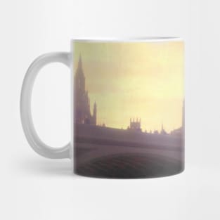 London City view London Skyline photography beautiful famous city purple pink aesthetic Mug